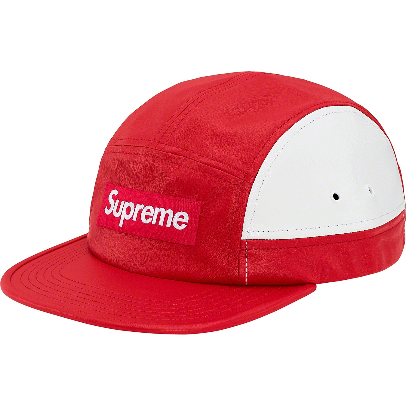 2-Tone Leather Camp Cap view 2
